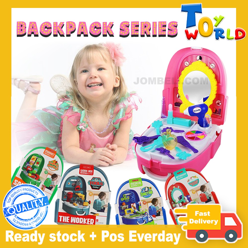**Toys_world MULTI DESIGN BACKPACK SERIES Suitcase Pretend Play Kids