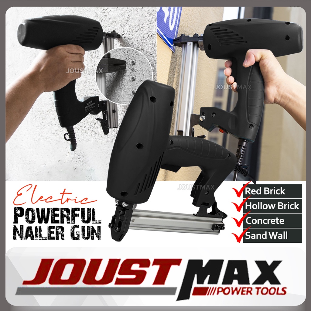 ST18 Heavy Duty Electric Nailer Gun For Concrete Cement Steel Wall