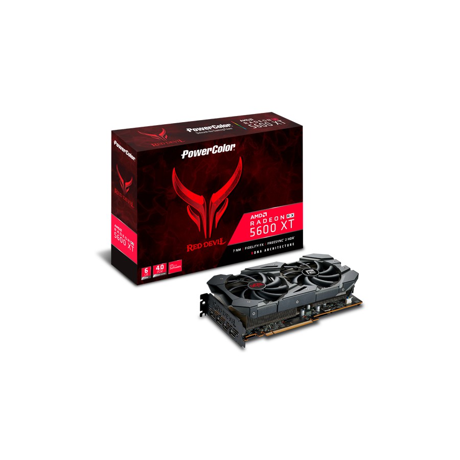 Powercolor Red Devil Rx 5600 Xt 6gb Gddr6 Graphics Card Axrx 5600xt 6gbd6 3dhe Oc Shopee Malaysia