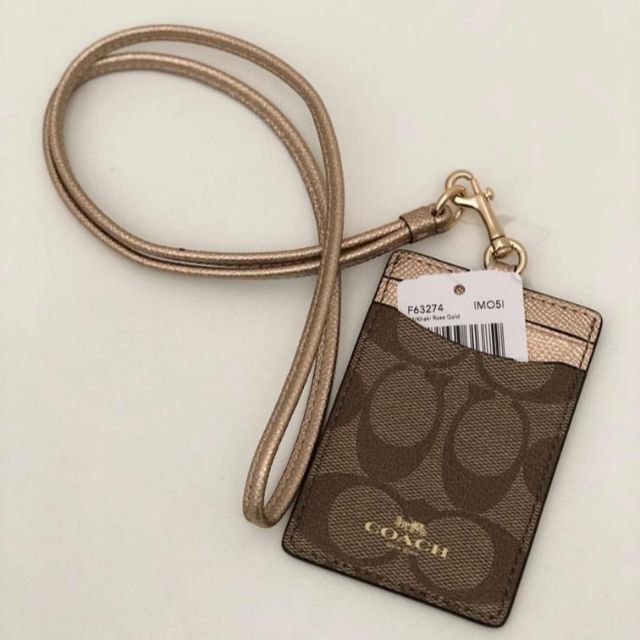 Authentic Coach Signature Id Lanyard 