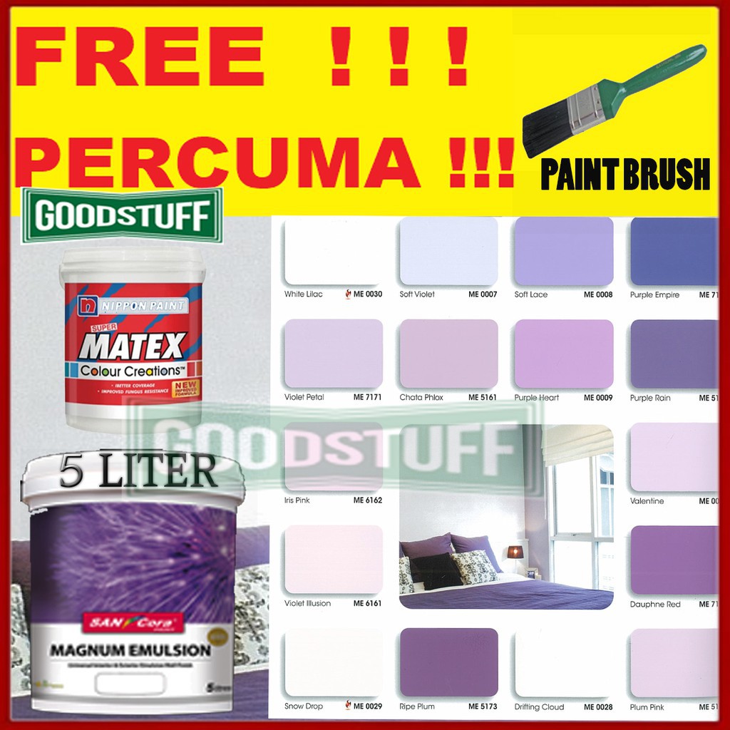 Paint water emulsion 5 liter sancora magnum emulsion nippon super matex