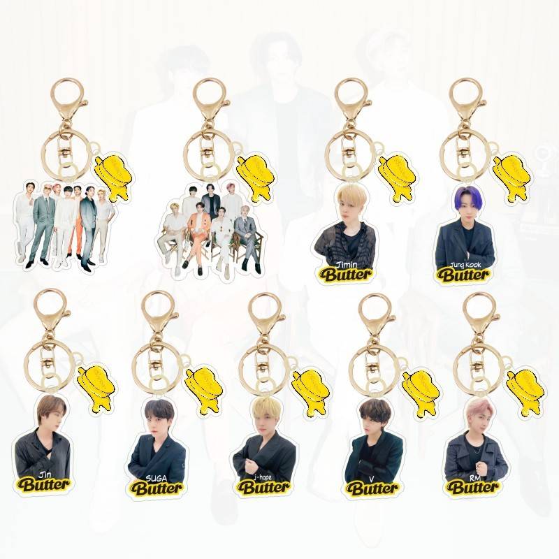 Buy Bts New Album Butter Keyring Tinytan Cartoon Hd Jk V Jimin Jin Suga Rm J Hope Keychain Pendant Seetracker Malaysia