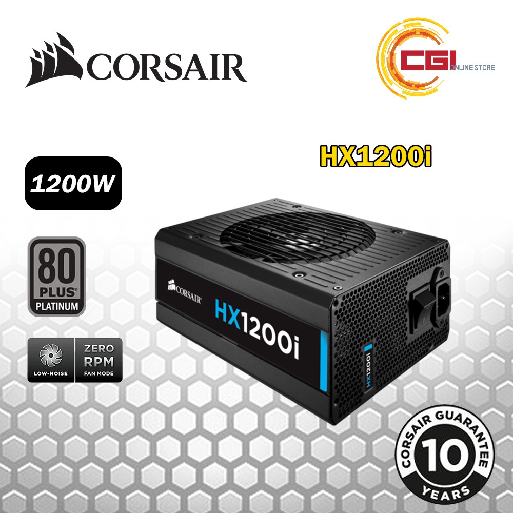 Corsair HX1200i 1200W 80PLUS Platinum Certified Full Modular PSU