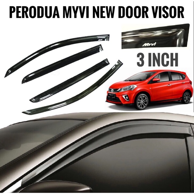 Perodua Myvi New Door Visor Door Air Press 3 Inch 