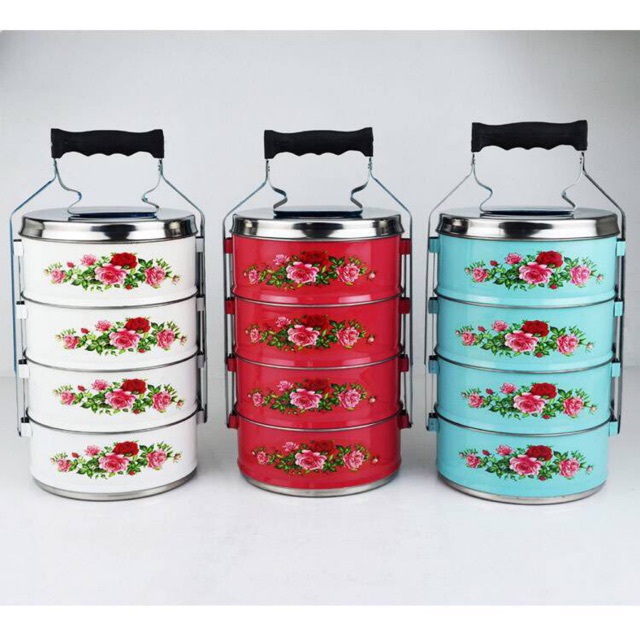 MANGKUK TINGKAT WARNA PASTEL (LUNCH BOX / TIFFIN) Shopee Malaysia