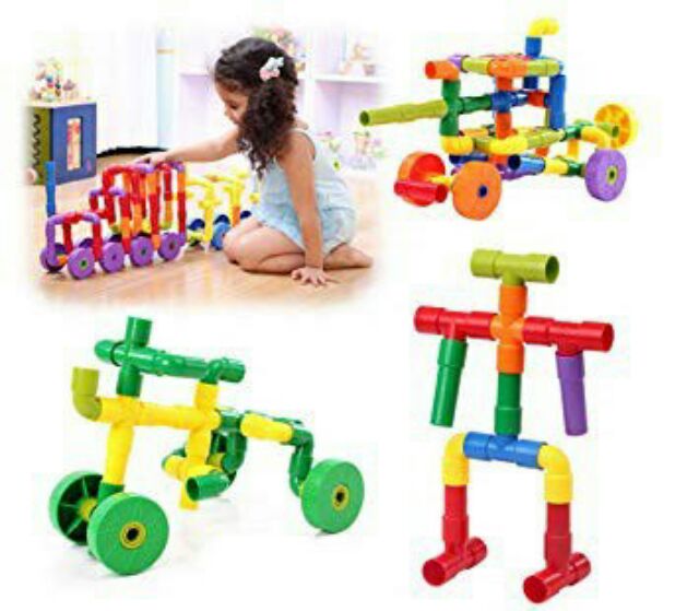 plastic pipe building toys