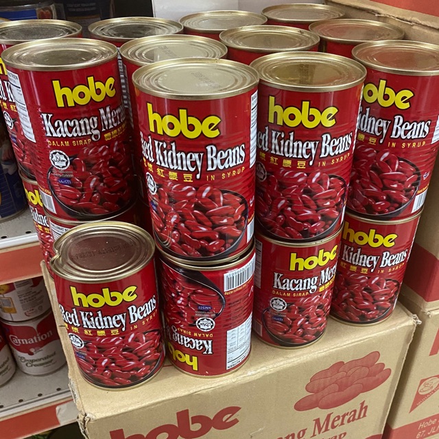 Hobe Kacang Merah 425g Red Kidney Beans Kacang Merah Dalam Sirap Shopee Malaysia