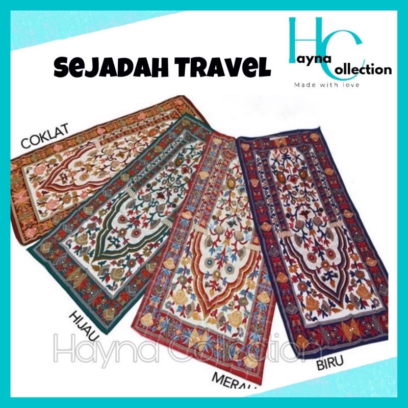 [Ready Stock] Sejadah Travel Sejadah Cantik Sejadah batik Sejadah Raudhah Sejadah travel Sejadah pocket size