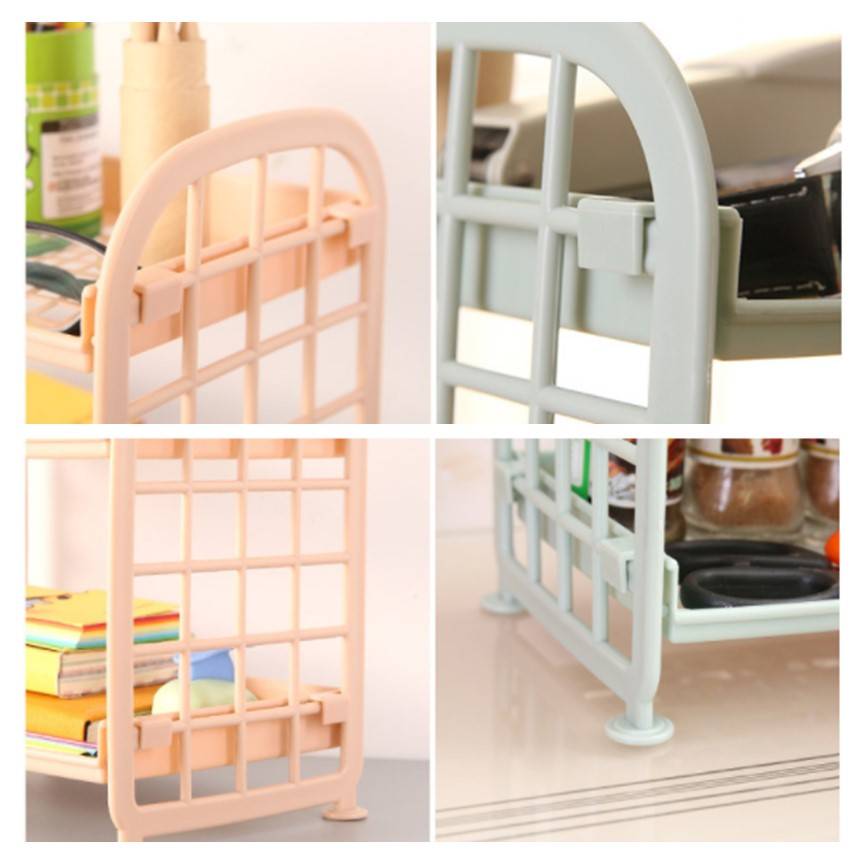 2 Layers Table Storage Rack