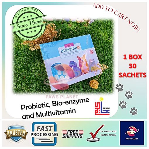 Biozyme+ Pet 3 in 1 Supplements Probiotics, Bio-enzyme and Multivitamin ...