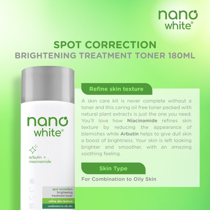 Buy New Nanowhite Spot Correction Brightening Treatment Toner 180ml Seetracker Malaysia