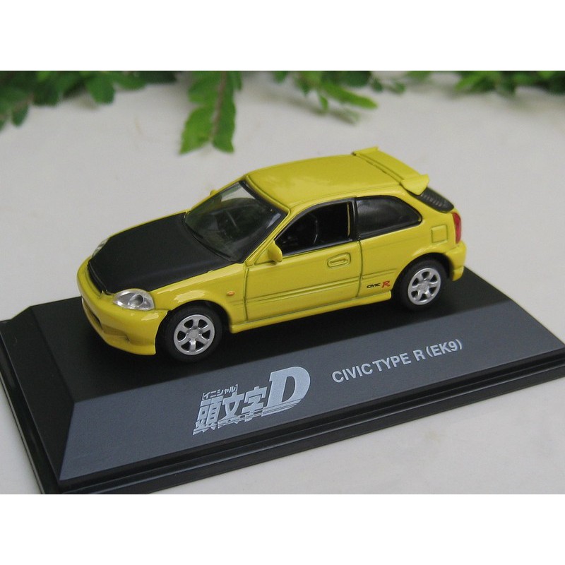 Yodel 1 72 Initial D Honda Civic Type R Ek9 6cm Yellow Diecast Car Model Shopee Malaysia