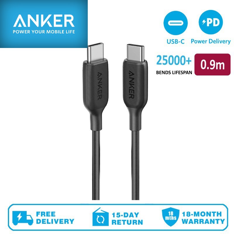 Original Anker A8852 Powerline III USBC to USBC Fast Charging Cable