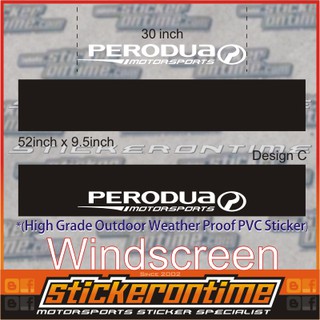 Car Windscreen Sticker PERODUA Myvi Axia Viva Alza Bezza 