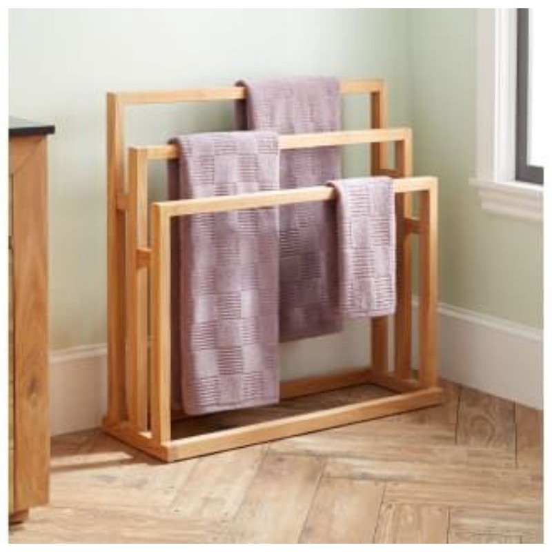 SOLID WOOD Towel Hanger/ Towel Rack/ Clothes Drying Rack/ Clothes