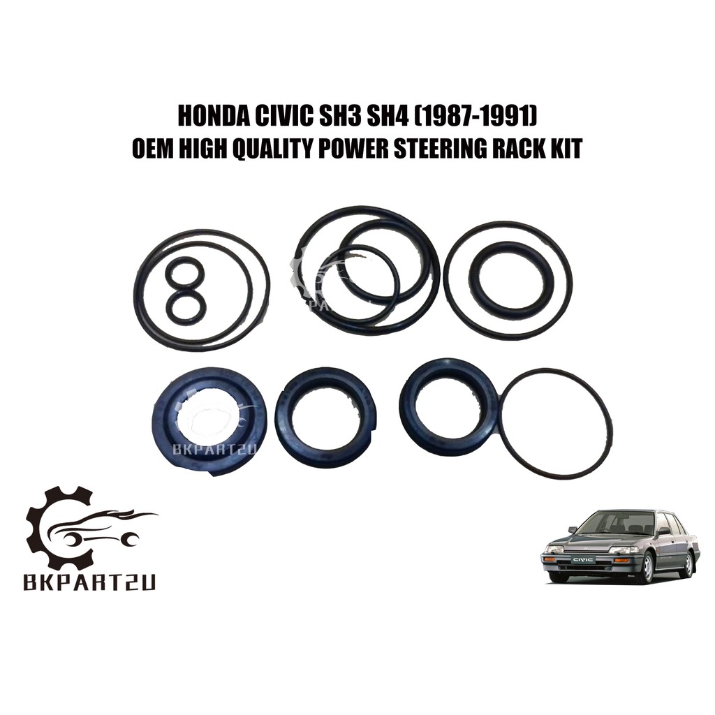 HONDA CIVIC SH3 SH4 SR4 (19871991) POWER STEERING RACK REPAIR KIT MADE BY OEM ONE SET Shopee
