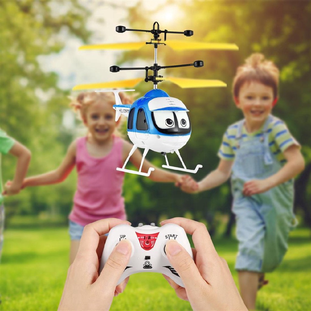 playing helicopter toys