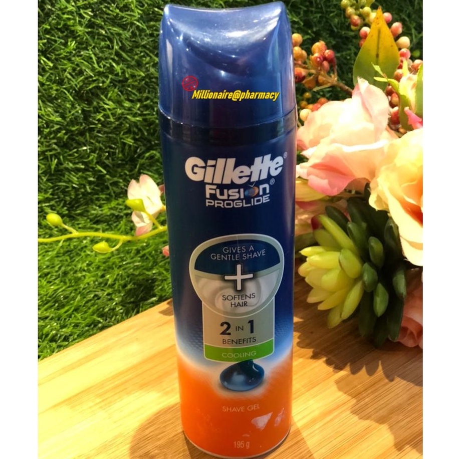Gillette Fusion ProGlide Cooling Shave Gel 195g Shopee Malaysia