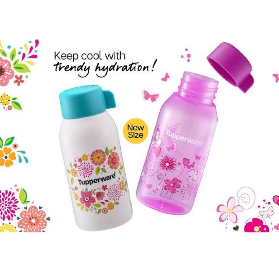 TUPPERWARE Pretty Blooms Flower Eco Bottle 350ML | Shopee Malaysia