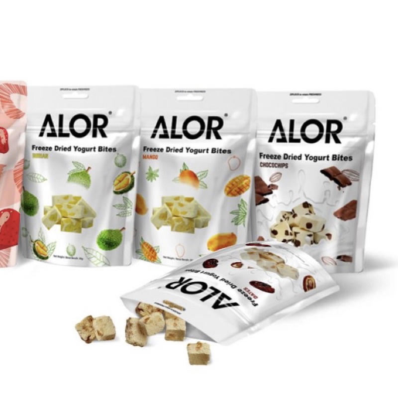 ALOR Freeze Dried Strawberry Mango Durian Yogurt Bites 30g Shopee
