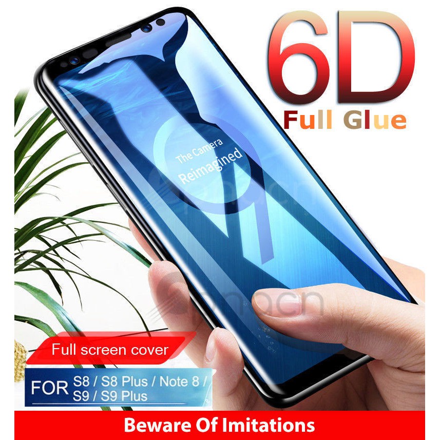 6d Full Glue Samsung Galaxy S8 S9 Plus Note 8 Screen Protector Tempered Glass Shopee Malaysia