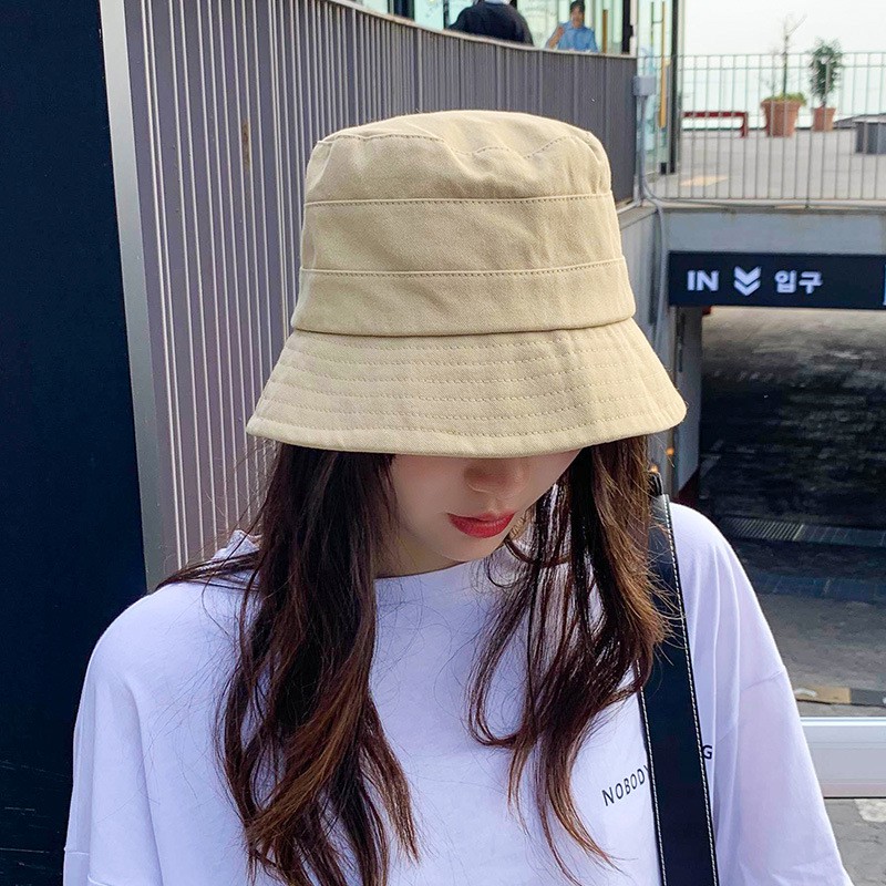 small brim bucket hat