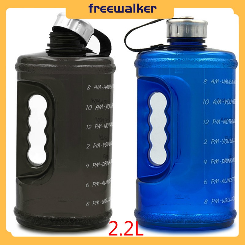 【Ready】2.2L Large Capacity Outdoor Water Bottle Cup Camping Gym