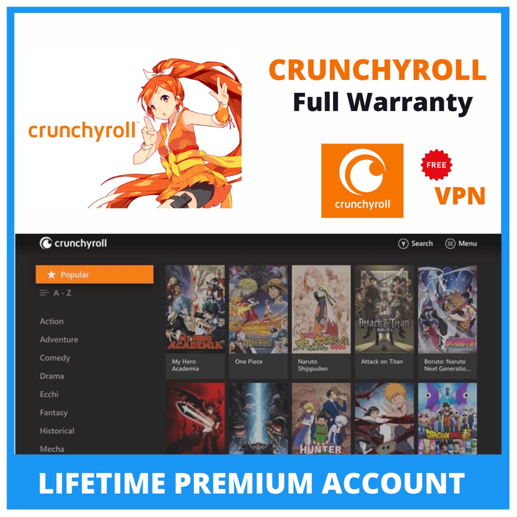 buy crunchyroll premium account with crypto