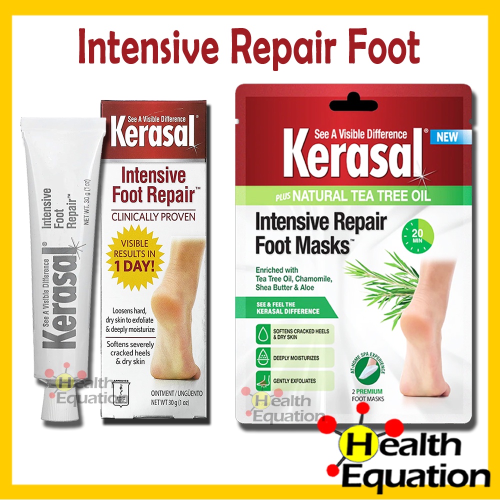 Kerasal Intensive Foot Repair Skin Healing Ointment / Foot Masks Plus