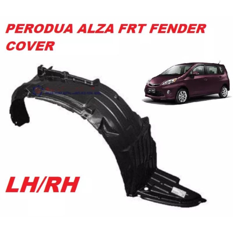 PERODUA ALZA FRONT FENDER LINER / FENDER COVER / DAUN PISANG DEPAN ...