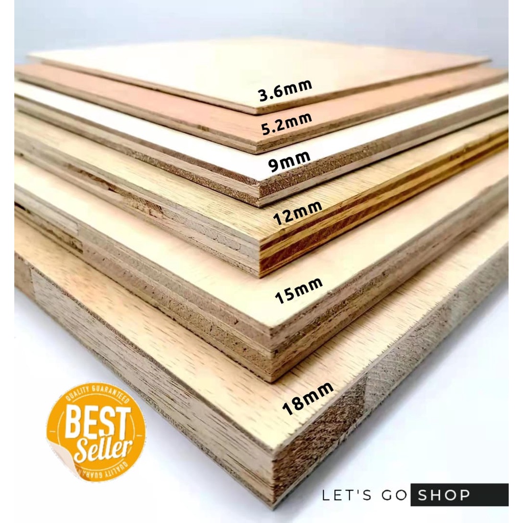 (Custom Size) Plywood I Blockboard Papan Kayu Papan Lapis 3.6mm 5
