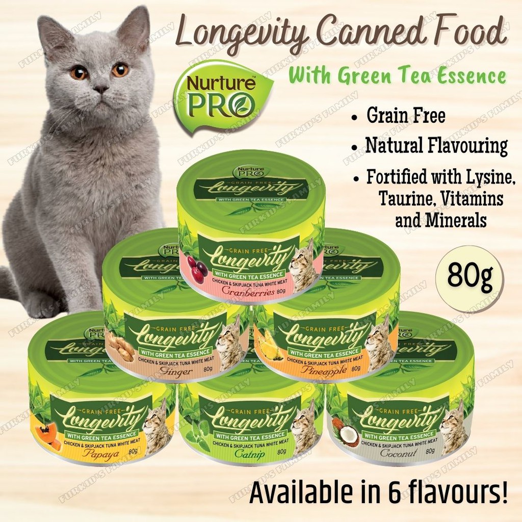 Nurture Pro Longevity Complete Cat Canned Food/Wet Food Grain Free Recipe (80g)