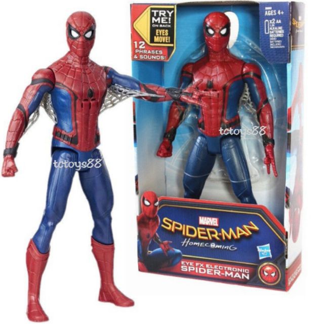 HASBRO MARVEL SPIDERMAN HOMECOMING EYE FX ELECTRONIC 30CM SPIDER-MAN  FIGURES TOY | Shopee Malaysia