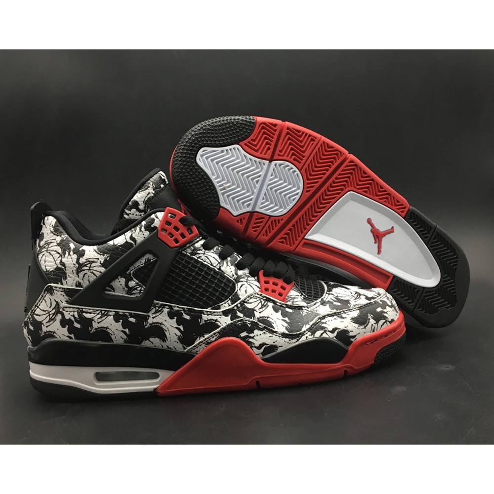 jordan 4 black fire red