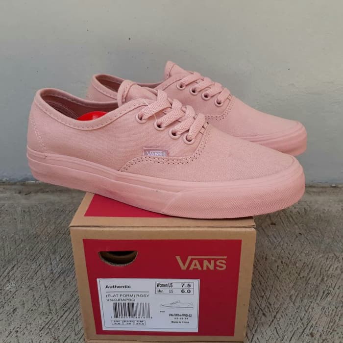 vans authentic rosy pink