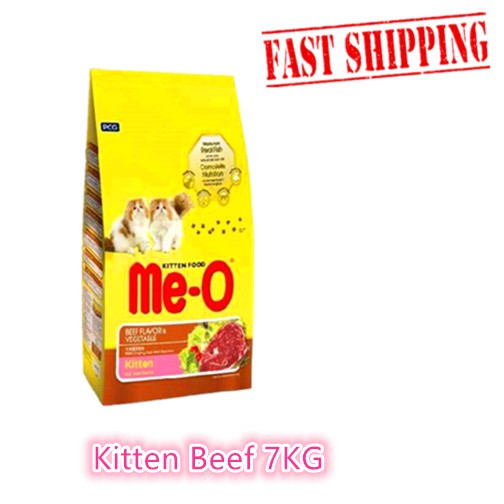 Me O Kitten Beef Vegetables Cat Food Makanan Kucing 7kg