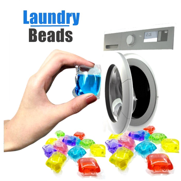 50pcs Mix colour Laundry Condensation Beads Laundry ball /sabun candy/sabun Cuci Baju Viral