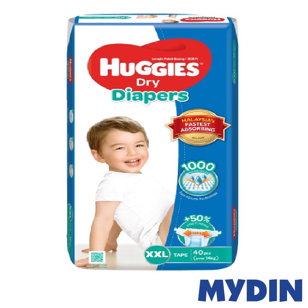 Huggies Dry Diapers XXL40 Shopee Malaysia