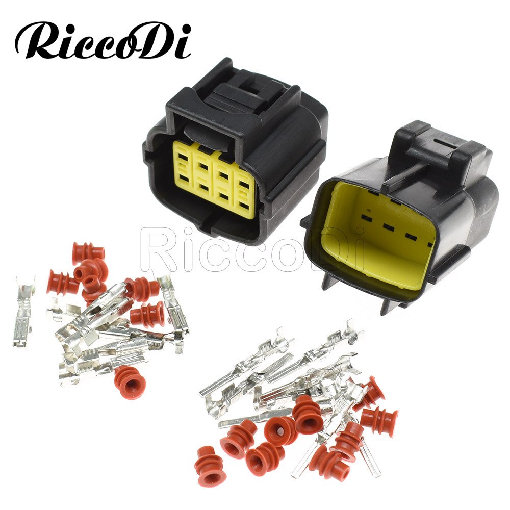 10Sets 8 Pin 174984-2 174982-2 Female Male Waterproof Wire Connector Plug Car Auto Sealed Car Truck Oxygen Sensor Plug D