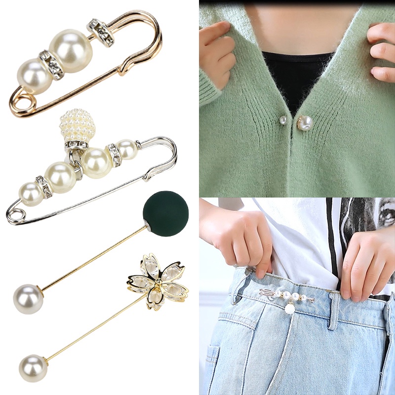 Adjust The Waist To Adjust The Antiglare Kc Gold Brooch To Fix The