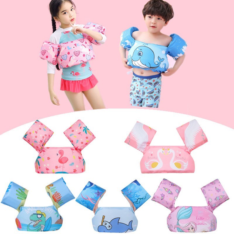 Frozen Mickey Paw Patrol Flamingo Life Jacket Kids Boys Girls Swimwear Foam Float Vest Water Beach Safety Swimming