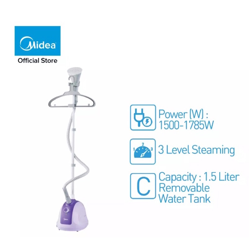 MIDEA Garment Steamer 1500W (GS150D ) Shopee Malaysia