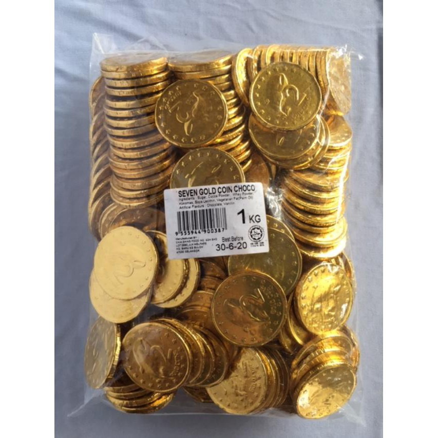 1kg Gold Coin Chocolate Halal Local Ready Stocks Shopee Malaysia