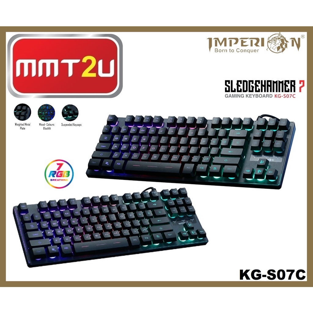 IMPERION SLEDGEHAMMER 7 87 KEYS SHORT BASE (NONNUMERIC) MEMBRANE RGB