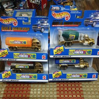 hot wheels 24k plated gold haulers