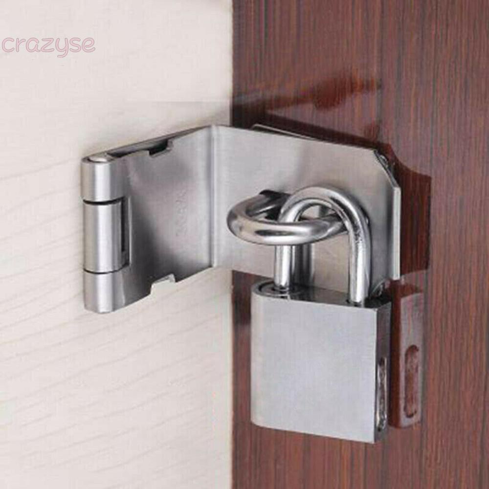 90 Degrees Stainless Steel Hasp And Staple Gate Door Shed Latch Lock