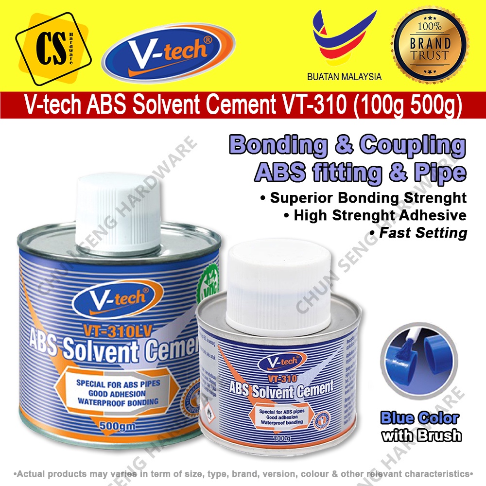 Vtech ABS Solvent Cement Glue for Bonding Coupling ABS Pipe ABS