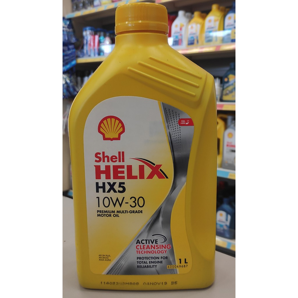 Shell Lubricant Oil Helix Hx5 10w 30 1l Minyak Hitam Kereta Shopee Malaysia