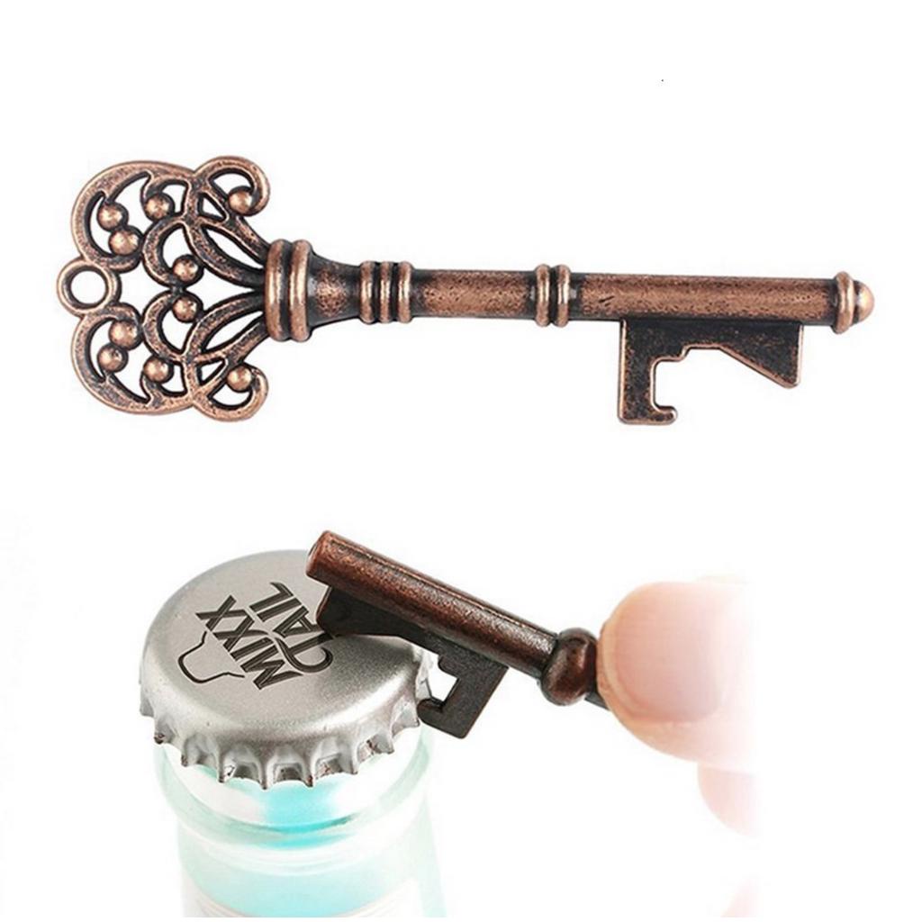 Vintage bottle opener key wine theme wedding favor corkscrew