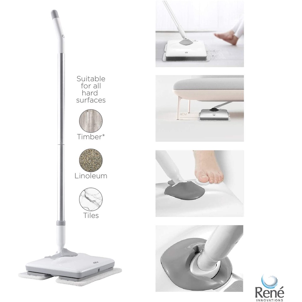 Rechargeable Cordless Spray & Sonic Mop Mopping, Waxing & Polisher